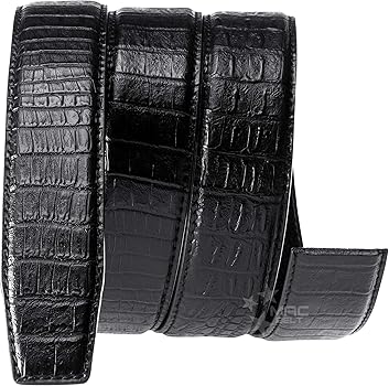 Amazon | クロコ ベルト メンズ ゴルフ 大きいサイズ 穴なし ビジネス